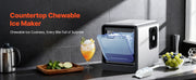 Bild in Galerie-Viewer laden, Amocart Countertop Ice Maker 33 44 lbs per Day Self-Cleaning Portable Machine w/Scoop Drawer-Style Ice Access Ice-Making Machin