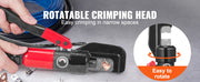 Load image into Gallery viewer, SucceBuy AWG12-2/0 Crimping Tool Copper And Aluminum Terminal Battery Lug Hydraulic Crimper,with a Cutting Pliers, Gloves