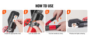 Load image into Gallery viewer, SucceBuy AWG12-2/0 Crimping Tool Copper And Aluminum Terminal Battery Lug Hydraulic Crimper,with a Cutting Pliers, Gloves