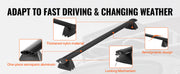 Load image into Gallery viewer, SucceBuy Roof Rack Cross Bars with Grooved Side Rails 200lbs Aluminum Crossbars with Locks for Rooftop Cargo Carrier Bag Luggage