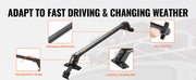 Load image into Gallery viewer, SucceBuy 155LBS Roof Rack Crossbar Adjustable Aliuminum Roof Rail Crossbar Retractable Baggage Luggage Carrier Top Roof Crossbar