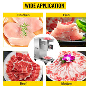 Load image into Gallery viewer, Amocart 500Kg/H Electric Meat Slicer 750W Commercial Meat Cutter 3mm Stainless Steel Blades Food Cutting Slicing Machine