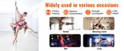 Load image into Gallery viewer, Amocart Professional Dancing Pole Spinning Static Dancing Pole Kit Portable Removable Pole 45mm Heavy-Duty Stainless Steel Pole