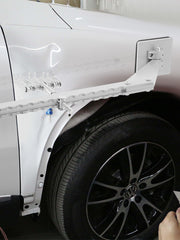 Charger l'image dans la visionneuse de galerie, SucceBuy Barre de traction de débosselage à 6 griffes, débosseleur à pied unique, barre de traction portable de nivellement en alliage d'aluminium pour réparation de bosses de voiture