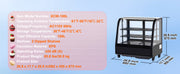 Load image into Gallery viewer, Amocart Refrigerated Display Case Countertop Pastry Display Case Lighting TURBO Cooling FrostFree AirCooling Rear Sliding Door