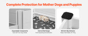 Bild in Galerie-Viewer laden, Amocart Dogs Whelping Box Plastic PVC Puppies Play Pen with Height Adjustable Door and Washable Pee Pad for Large Breed Dogs