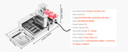 Bild in Galerie-Viewer laden, Amocart Commercial Automatic Donuts Machine Donuts Equipment Electric High Power Doughnut Maker StainlessSteel Frying AutoFryer