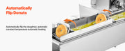 Load image into Gallery viewer, Amocart Commercial Automatic Donuts Machine Single Row 90 pcs/hour Electric High Power Maker with 3 Size Molds Auto Counting