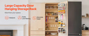 Bild in Galerie-Viewer laden, Amocart 6/8/9/10 Tier Over the Door Pantry Organizer Heavy-Duty Steel Hanging Spice Rack, Adjustable Wall Seasoning Shelves