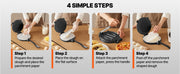 Load image into Gallery viewer, Amocart 8 10 Inch Tortilla Press Cast Iron Tortilla and Roti Maker Heavy Duty Tortilladora Press Pataconera Makers w/Handle