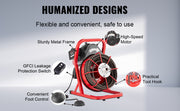 Bild in Galerie-Viewer laden, Amocart Drain Cleaner Machine 75FT/50FT Sewer Snake Auger Manual 1/2 Inch Electric Drain Cleaning Machine w/ 4 Cutters for Home