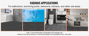 Load image into Gallery viewer, SucceBuy Interlocking Tile 12/50/55PCS 12"x12" Splicing Soft PVC Drainage Floor Tiles Non-Slip Drainage Holes for Bathroom Pool