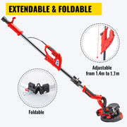 Bild in Galerie-Viewer laden, SucceBuy Drywall Sander 850W Variable Speed 800-1750RPM Electric Drywall Sander Foldable Sheetrock Sander with Handle Vacuum Bag