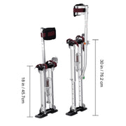 Bild in Galerie-Viewer laden, Amocart Drywall Stilts 18''-30''/36''-50'' Adjustable Aluminum Tool Stilts Protective Knee Pads Non-Slip Work Stilts for Home