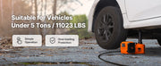 Bild in Galerie-Viewer laden, Amocart 5 Ton Electric Car Jack Hydraulic Jack with Electric Impact Wrench Portable Car Lift for SUV Sedan Truck Change Tires
