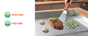 Charger l'image dans la visionneuse de galerie, SucceBuy Plancha Électrique Commerciale 50-300°C Température Réglable, Gril Plat de Comptoir en Acier Inoxydable pour Steak, Crêpes
