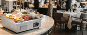 Load image into Gallery viewer, Amocart Commercial Electric Griddle 50-300°C Adjustable Temp Control, Stainless Steel Countertop Flat Top Grill for Steak Panc