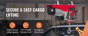 Load image into Gallery viewer, Amocart 200-800kg Electric Hoist with Wired/Wireless Remote Control Lifting Crane Cable Hoist Winch for Boat Garage Elevator