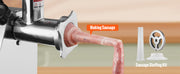 Bild in Galerie-Viewer laden, Amocart Electric Meat Grinder Food Processors Sausage Maker Filler Mincer Stuffer Stainless Steel with 2 Blades for Kitchen