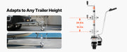 Load image into Gallery viewer, Amocart Electric Trailer Dolly 5500 lbs Towing Capacity 380W with 23 ft/min Moving Speed Adjustable Height For Caravan Boat