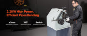 Charger l'image dans la visionneuse de galerie, SucceBuy 2.2KW Electric Roll Bending Machine with 180° Maximum Bending Angle Support Horizontal/Vertical Operation (220V 60Hz)