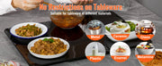 Load image into Gallery viewer, Amocart Electric Warming Tray 16.5"x 23.6"/11" Portable Tempered Glass Heating Tray with Temperature Control Perfect for Dinner