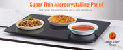 Load image into Gallery viewer, Amocart Electric Warming Tray 16.5"x 23.6"/11" Portable Tempered Glass Heating Tray with Temperature Control Perfect for Dinner