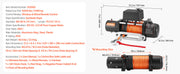 Charger l'image dans la visionneuse de galerie, Amocart 12000 lbs Wireless Electric Winch 12V DC Wired Truck Car Winch with 0.36in x 75.5ft Synthetic Rope for Towing Off-Road