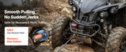Bild in Galerie-Viewer laden, Amocart 4500LBS Electric Winch 12V ATV/UTV Winch with 39ft Steel Wire Rope Wireless & Wired Remote Control for Towing Off-Road