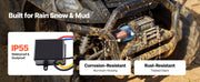 Bild in Galerie-Viewer laden, Amocart 3000LBS Electric Winch 12V Wired ATV/UTV Winch with 3/16in x 39.4ft Steel Wire Rope IP55 Waterproof for Towing Off-Road
