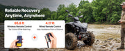 Load image into Gallery viewer, Amocart 4500LBS Electric Winch 12V ATV/UTV Winch with 39ft Steel Wire Rope Wireless & Wired Remote Control for Towing Off-Road