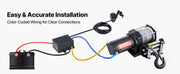Bild in Galerie-Viewer laden, Amocart 3000LBS Electric Winch 12V Wired ATV/UTV Winch with 3/16in x 39.4ft Steel Wire Rope IP55 Waterproof for Towing Off-Road