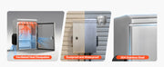 Load image into Gallery viewer, Amocart Outdoor Electrical Box 20 x 16 x 8 in Stainless Steel Ventilated Electrical Enclosure with Thermostat and Fan, Rain Hood, Hinge Connection, Wall/Pole Mounted