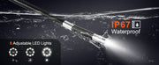 Bild in Galerie-Viewer laden, Amocart Articulating Borescope Camera w/ Light Two-way Articulated Endoscope Inspection with 6.4mm Tiny Lens 5"IPS 1080P Screen