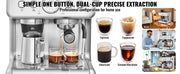 Load image into Gallery viewer, Amocart Espresso Machine with Grinder 15 Bar Semi-Automatic Espresso Coffee Maker with Milk Frother Steam Wand