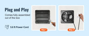 Load image into Gallery viewer, SucceBuy Shutter Exhaust Fan AC/ EC-motor 10-Speed Adjustable Wall Mount Attic Ventilation and Cooling for Greenhouses Garages