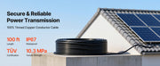 Load image into Gallery viewer, SucceBuy Solar Panel Wire 50 ft/65 ft/100 ft PV Tinned Copper Wire for Outdoor Home Off-Grid Photovoltaic Systems Black and Red