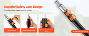 Bild in Galerie-Viewer laden, SucceBuy Telescopic Extension Pole Multi-Purpose Extendable Pole Sturdy Aluminum Alloy Paint Pole Extension Reach Roller Stick