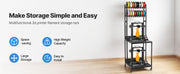 Bild in Galerie-Viewer laden, Amocart 4-Tier 3D Printer Filament Storage Rack with Wheels Printer Stand Spools Holder Cart for 3D Printing Station Office