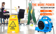 Charger l'image dans la visionneuse de galerie, Amocart Floor Blower 1360 RPM 600 CFM Air Mover for Drying and Cooling Portable Dryer for Janitorial Home Plumbing Commercial