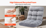 Load image into Gallery viewer, Amocart Floor Chair Recycled Foam Folding Sofa Chair Multifunctional Floor Chair with Back Support Ideal for Sleeping Reading