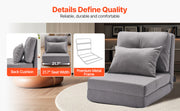 Load image into Gallery viewer, Amocart Floor Chair Recycled Foam Folding Sofa Chair Multifunctional Floor Chair with Back Support Ideal for Sleeping Reading