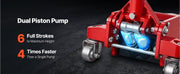 Load image into Gallery viewer, Amocart 3 Ton Low Profile Floor Jack Aluminum Racing Floor Jack with Dual Pistons Quick Lift Pump for Sports Car SUV Pickup