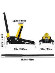 Bild in Galerie-Viewer laden, SucceBuy Car Jack 1.5-3T Floor Jack Aluminum&Steel Racing Jack W/ Single Pistons Quick Lift Pump Tire Change Lifting Repair Tool