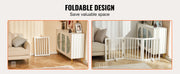 Bild in Galerie-Viewer laden, Amocart Free Standing Dog Gate Freestanding Pet Gate 3 Panels Foldable Dog Gate for Narrow Passageways Expandable Dog Barrier