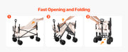 Load image into Gallery viewer, SucceBuy Collapsible Folding Wagon 550lb Load,220L Wagon Cart Converts to Bench Utility Wagon with Adjustable Handle for Camping