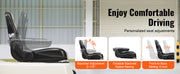 Bild in Galerie-Viewer laden, SucceBuy Universal Forklift Seat Fold Down Tractor Seat with Adjustable Angle Back and Micro Switch Comfortable Forklift Seat