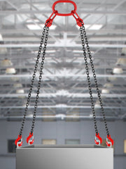 Load image into Gallery viewer, Amocart Lifting Chain Sling Lifts 5Tonne 1.5M 3M 4M X 5/16 Inch Heavy Duty With 4 Legs Grade Hooks and Adjuster G80 Alloy Steel