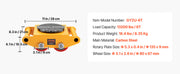 Load image into Gallery viewer, SucceBuy All-Steel Industrial Machinery Mover Pallet Trolley 6T Small Carrying Tank W/ 360Degree Rotation for Transporting Cargo
