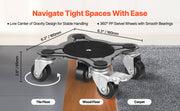 Load image into Gallery viewer, Amocart 4pcs Furniture Dolly Movers with Carbon Steel Panel Fridge Sofa Lift Slider Tool Set for Home Appliance Washing Machine